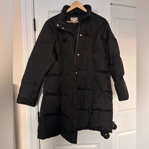 St. John's Bay Women's Black Puffer Jacket Size XL Extra Large